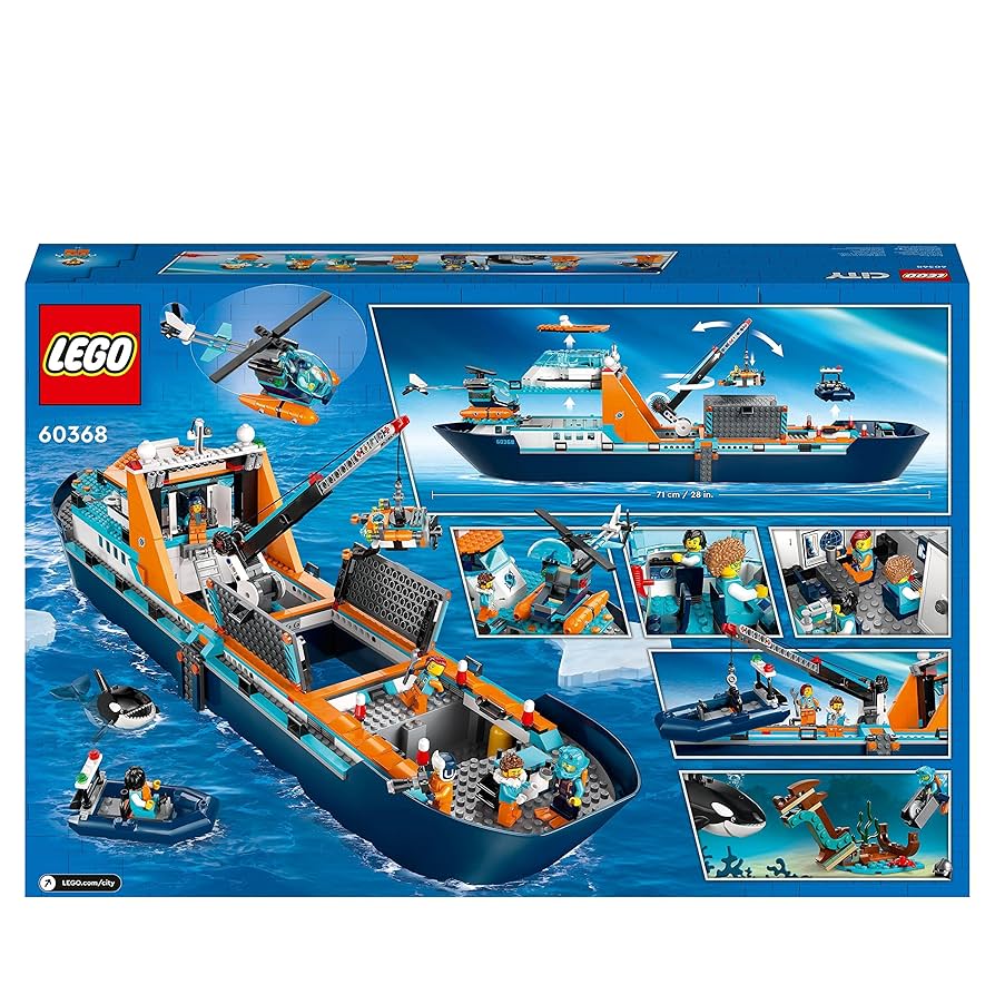 Amazon.com: LEGO 樂高City 60368 - 北極探險船